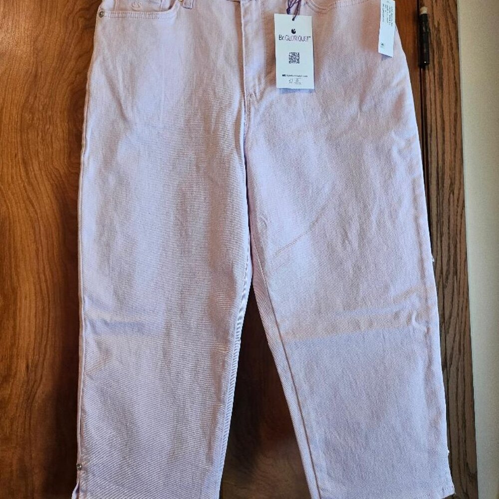 Gloria Vanderbilt Amanda Capri Soft Peony 10 Pink NWT